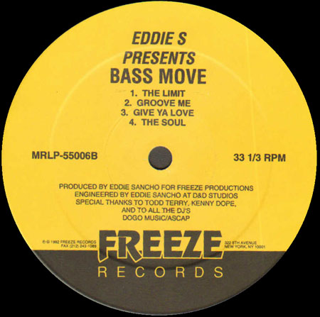 EDDIE S - Eddie S Presents Bass Move