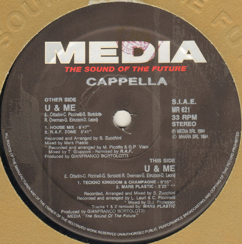 CAPPELLA - U & Me (Remixes) 