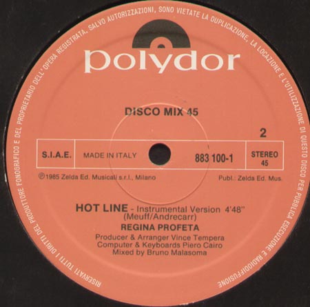 REGINA PROFETA - Hot Line