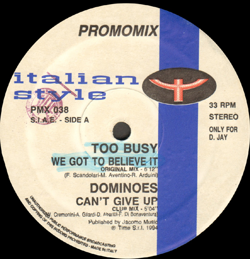 VARIOUS (TOO BUSY / DOMINOES / RUFFCUT / ALADINO) - The Time Group Promo Mix 38
