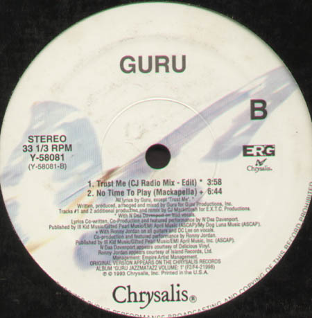 GURU - No Time To Play