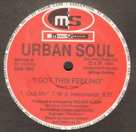 URBAN SOUL - I Got This Feeling 
