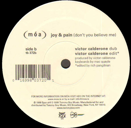 MOA - Joy & Pain (Don't You Believe Me) (Victor Calderone, Dimitri From Paris Rmxs)