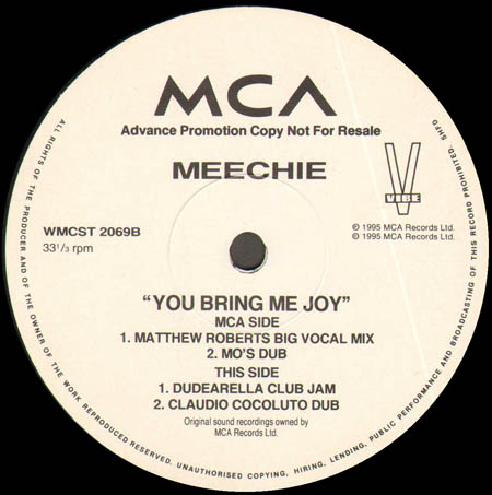 MEECHIE - You Bring Me Joy (No. 1) 
