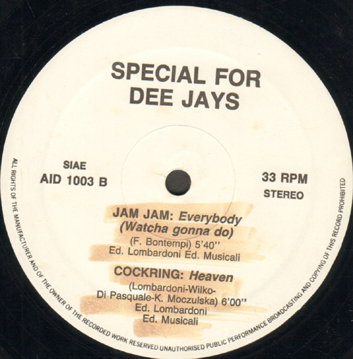 VARIOUS (LEE MARROW / DOMUS ART / JAM JAM / COCKRING) - Special For Dee Jays 3 (To Go Crazy / Epopea / Everybody / Heaven)