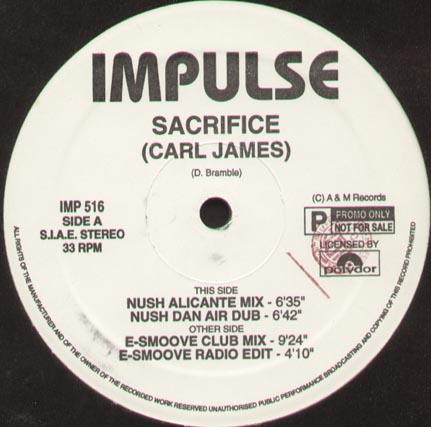 CARLI JAMES - Sacrifice (Nush, E-Smoove Rmxs)