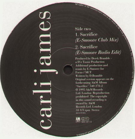 CARLI  JAMES - Sacrifice (Nush, E-Smoove Rmxs) 
