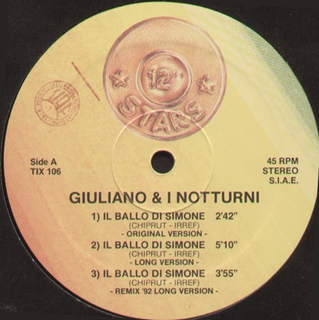 GIULIANO & I NOTTURNI - Il Ballo Di Simone