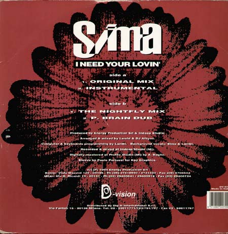 SIMA - I Need Your Lovin'