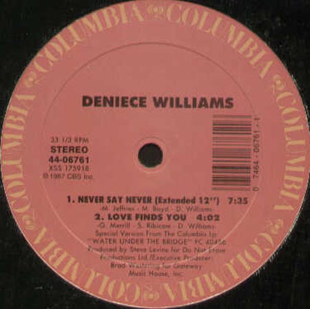 DENIECE WILLIAMS - Never Say Never