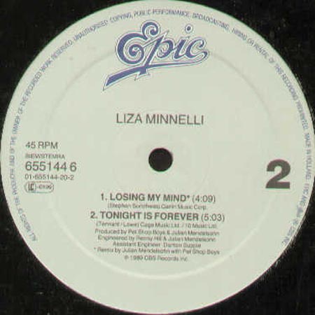 LIZA MINNELLI - Losing My Mind