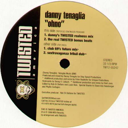 DANNY TENAGLIA - Ohno (Club 69, Sextravaganza Tribal Dub)