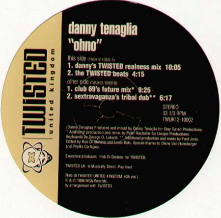 DANNY TENAGLIA - Ohno (Club 69, Sextravaganza Tribal Dub)