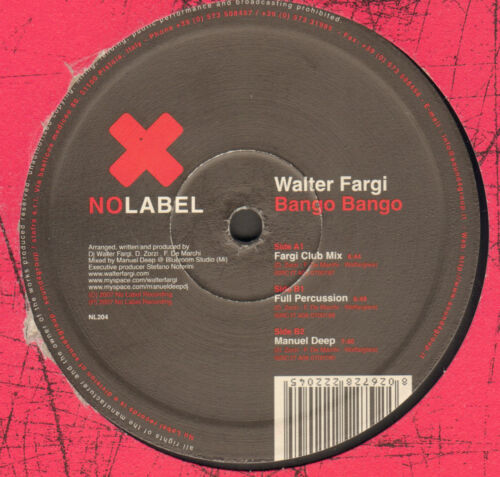 WALTER FARGI - Bango Bango