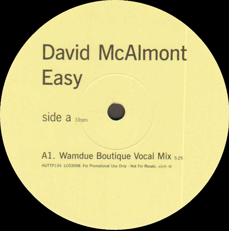 DAVID MCALMONT - Easy - Wamdue Kids Rmx