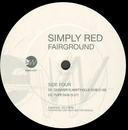 SIMPLY RED - Fairground (Remix Quivver, Rollo & Sister Bliss, Too Precious)