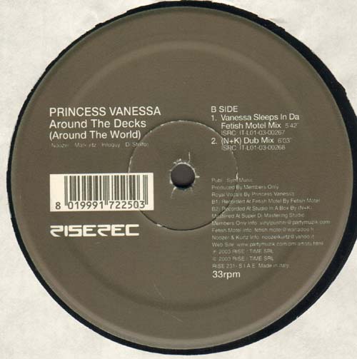 PRINCESS VANESSA - Around The Decks (Around The World)