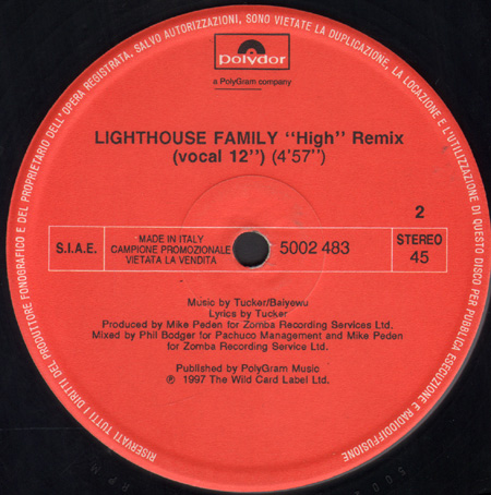 BOYZONE / LIGHTHOUSE FAMILY - All That I Need Remix / High Remix