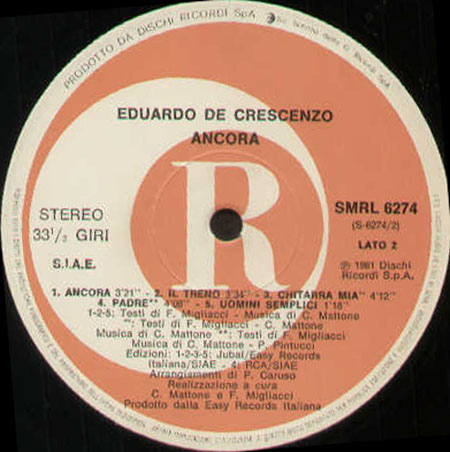 EDUARDO DE CRESCENZO - Ancora