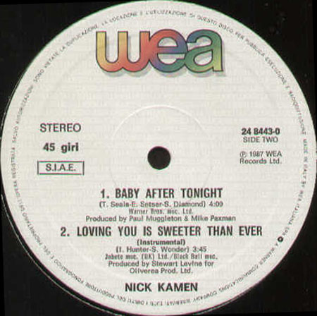 NICK KAMEN - Loving You Is Sweeter Than Ever