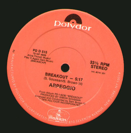 ARPEGGIO - Saturday Night / Breakout