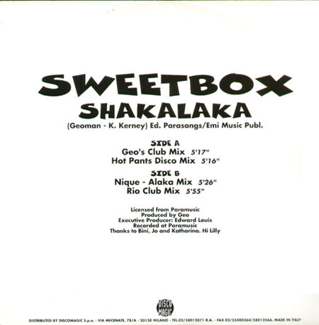 SWEETBOX - Shakalaka