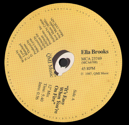 ELLA BROOKS - It's Easy When You're On Fire (Jellybean Rmx)