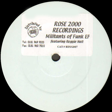 MILITANTS OF FUNK - Militants Of Funk Ep - Feat. Reggie Hall