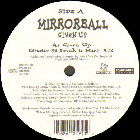 MIRRORBALL - Given Up