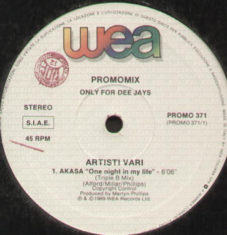 VARIOUS (AKASA,LONDON BOYS,BOBBY BROWN) - One Night In My Life / London Nights / On Our Own