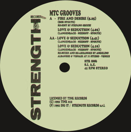 MTC GROOVES - Love & Seduction / Fire & Desire