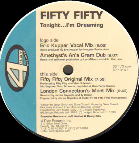 FIFTY FIFTY  - Tonight... I'm Dreaming (Eric Kupper Vocal Mix)  