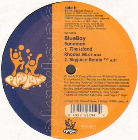 THE BLUE BOY - Sandman (Farley & Heller, E-Smoove, Skyjuice Rmxs)