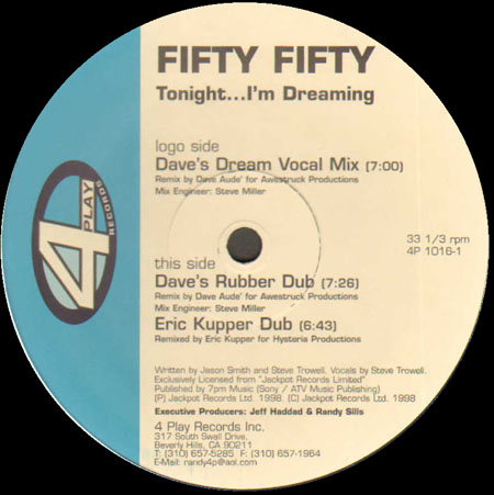 FIFTY FIFTY  - Tonight... I'm Dreaming (Eric Kupper Dub) 