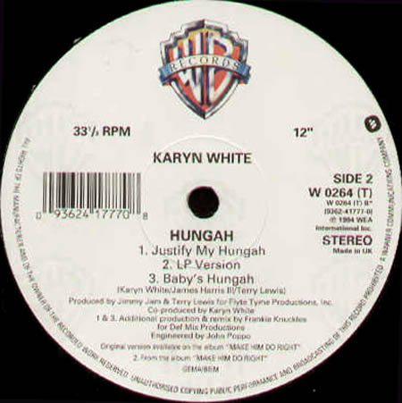 KARYN WHITE - Hungah (Frankie Knuckles Mixes)