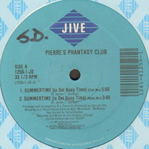 PIERRE'S PHANTASY CLUB - Summertime (Is Get Busy Time)