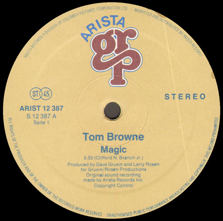 TOM BROWNE - Magic / Midnight Interlude