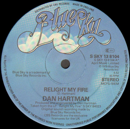 DAN HARTMAN - Relight My Fire