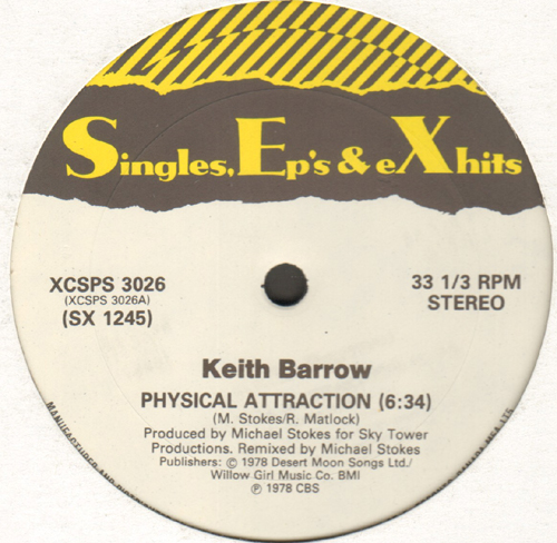 KEITH BARROW - Physical Attraction / Turn Me Up