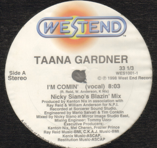 TAANA GARDNER - I'm Comin' (Nicky Siano Mix)
