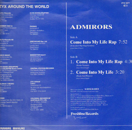 ADMIROS - Come Into My Life Rap , Feat. Joyce Sims