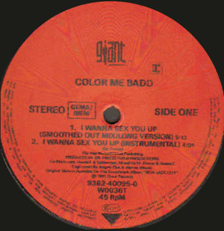 COLOR ME BADD - I Wanna Sex You Up (Original Motion From New Jack City)