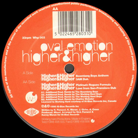 OVAL EMOTION - Higher & Higher 