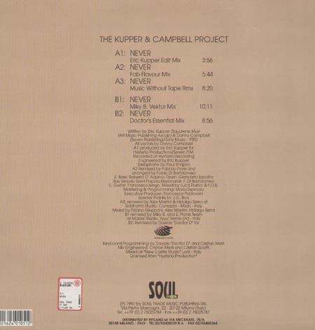 THE KUPPER & CAMPBELL PROJECT - Never