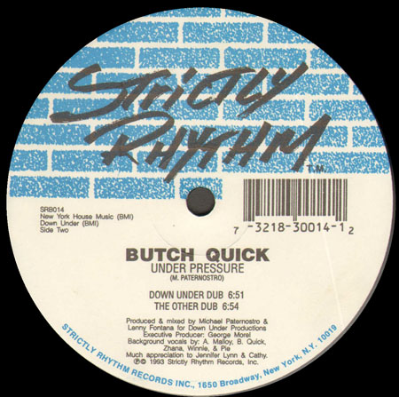 BUTCH QUICK - Under Pressure