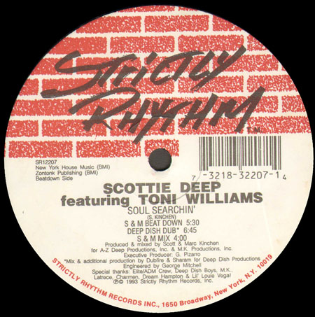 SCOTTIE DEEP - Soul Searchin', Feat. Toni Williams (Deep Dish Rmx)