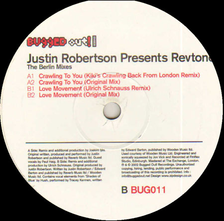 JUSTIN ROBERTSON - The Berlin Mixes - Presents Revtone