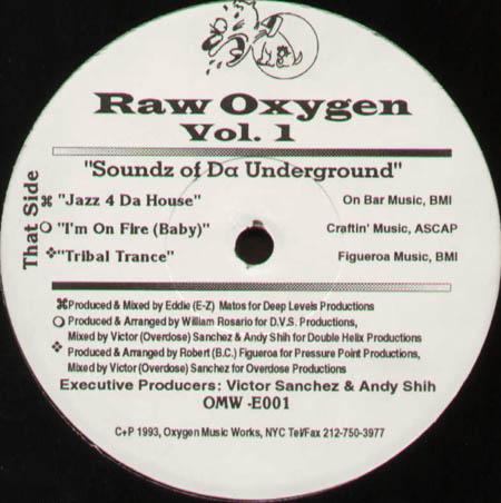 VARIOUS (VICTOR SANCHEZ / DJ ROMAIN & MATT KEYZ / BLACKJACK / EDDIE MATOS) - Raw Oxygen Vol 1