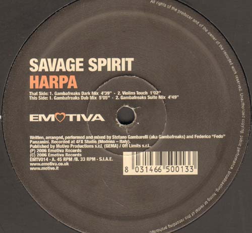 SAVAGE SPIRITS - Harpa