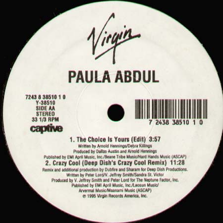 PAULA ABDUL - Crazy Cool (Bad Boy Bill, Deep Dish Rmxs)